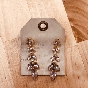 BHLDN Jewelry - BHLDN Crystal Petal Earrings BHLDN Jewelry - BHLDN Crystal Petal Earrings